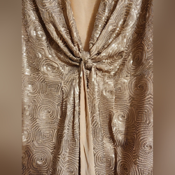 Free People Sequin Champagne Mini Dress, Size 2, Worn Once - Picture 6 of 11